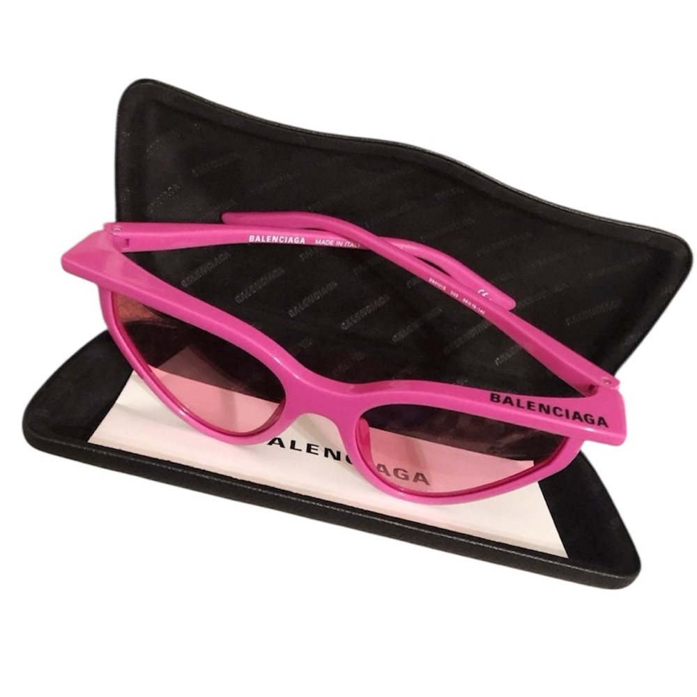 ✨BALENCIAGA✨56MM Pink Cat Eye Sunglasses - Picture 4 of 4